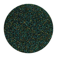 Rocailles-Perlen Itoshii Mini, 1,5 mm, 10 g, Grn Transparent