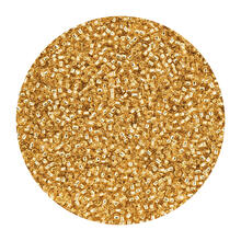 Rocailles-Perlen Itoshii Mini, 1,5 mm, 10 g, Gold Transparent