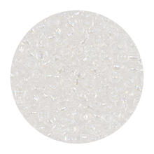 Rocailles-Perlen Itoshii, 2,6 mm, 17 g, Transparent Irisierend