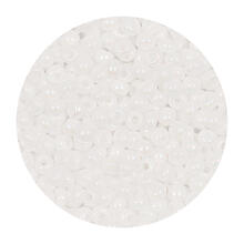 Rocailles-Perlen Itoshii, 2,6 mm, 17 g, Wei Opak Regenbogen