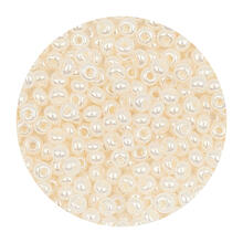Rocailles-Perlen Itoshii, 2,6 mm, 17 g, Wei Perlmutt