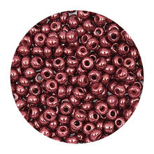 Rocailles-Perlen Itoshii, 2,6 mm, 17 g, Bordeaux Schimmer