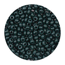 Rocailles-Perlen Itoshii, 2,6 mm, 17 g, Dunkelgrn Opak