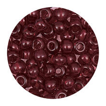 Rocailles-Perlen Itoshii, 4,5 mm, 17 g, Dunkelrot Transparent