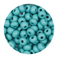 Rocailles-Perlen Itoshii, 4,5 mm, 17 g, Trkis Opak