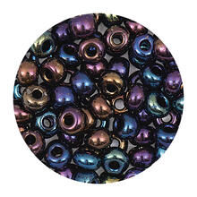 Rocailles-Perlen Itoshii, 4,5 mm, 17 g, Regenbogen Opak