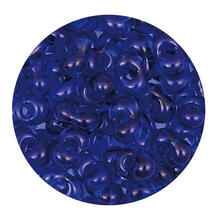 Rocailles-Perlen Itoshii Farfalle, 3,2 x 6,5 mm, 17 g, Blau Transparent
