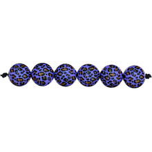 Kunststoff-Perlen Acid Leo, rund, 16 mm, 6 Stk, Lila