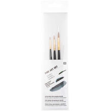 NEU Aquarellpinsel-Set FINE ART Synthetic Hell, Inhalt: 3 Pinsel