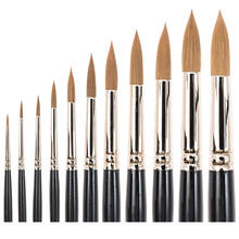 NEU Aquarellpinsel ART SCHOOL Synthetic Beige, rund - Verschiedene Größen