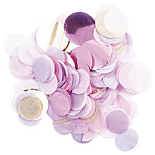 Konfetti rund mit Hot Foil, Rosa Mix, 20 g