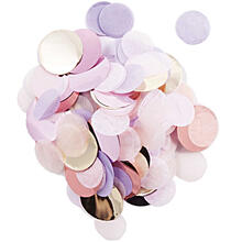 Konfetti rund mit Hot Foil, Pastell Mix, 20 g