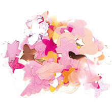 Konfetti Blten mit Metallic-Folie, Rosa Mix, 20 g
