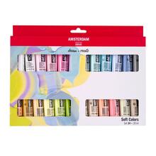 Amsterdam Acrylfarben Set, Soft Colors, 24 x 20 ml