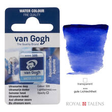 Van Gogh Aquarellfarbe, Ultramarin Dunkel, 1/2 Napf