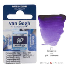 Van Gogh Aquarellfarbe, Permanent-Blauviolett, 1/2 Napf
