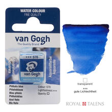 Van Gogh Aquarellfarbe, Phthaloblau, 1/2 Napf