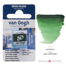 Van Gogh Aquarellfarbe, Hookergrn Dunkel, 1/2 Napf