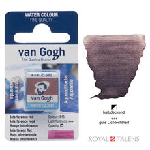 Van Gogh Aquarellfarbe 1/2 Napf Interferenz Rot