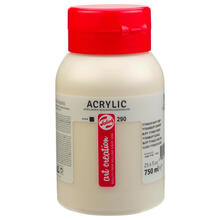 NEU ArtCreation Acrylfarbe, 750 ml, Titanbuff Dunkel