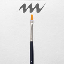 NEU Van Gogh Aquarellpinsel, Synthetik Gussow Flach, No. 4