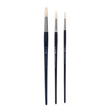 NEU Van Gogh l- & Acrylpinsel, Schweineborste Rund, langer Stiel, 3er Set, No. 8, 12, 16