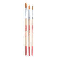 NEU ArtCreation Aquarell-Pinselset, Synthetik Rund, 3er Set, 4, 6, 8