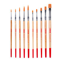 NEU ArtCreation Aquarellpinsel-Set, Synthetik, 10 Pinsel sortiert