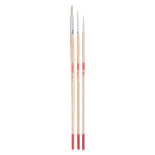 NEU ArtCreation l- & Acrylpinsel, Schweineborste Rund, 3er Set, No. 2, 6, 10