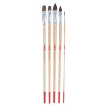 NEU ArtCreation l- & Acrylpinsel, Rinderohrenhaar, 5 Pinsel sortiert