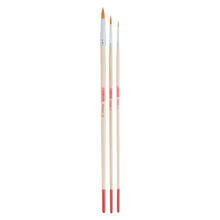 NEU ArtCreation l- & Acrylpinsel, Synthetik, langer Stiel, 3 Rundpinsel, 2, 6, 10