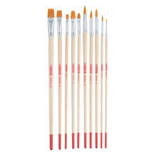 NEU ArtCreation l- & Acrylpinsel, Synthetik, langer Stiel, 10 Pinsel sortiert