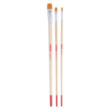 NEU ArtCreation l- & Acrylpinsel, Synthetik, langer Stiel, 3 Flachpinsel, 4, 8, 16