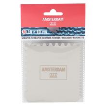 Amsterdam Metallspachtel gezackt / Scraper 10x10 cm