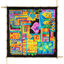 Gutta-Tuch 90x90, Pong� 08, Motiv Oriental