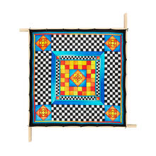 SALE Gutta-Tuch 90x90, Pong� 08, Motiv Square Roses