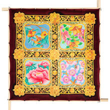 Gutta-Tuch 90x90, Pong� 08, Motiv Tradition