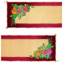 Gutta-Schal 180x45, Pong� 08, Motiv Rose-2