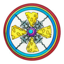 Gutta-Fensterbild 20cm Pong� 08 Mice'n cheese