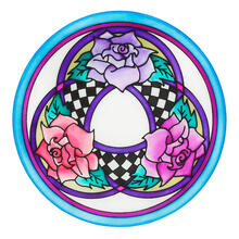 Gutta-Fensterbild 20cm, Pong� 08, 3 Roses