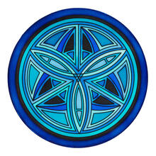 Gutta-Fensterbild 20cm, Pong� 08, Celtic