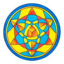 Gutta-Fensterbild 20cm, Pong� 08, Star