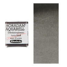 Horadam Aquarell 1/2 Npfchen, Elfenbeinschwarz