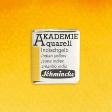 Akademie-Aquarellfarbe 1/2 Napf, Indischgelb