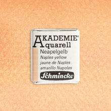 Akademie-Aquarellfarbe 1/2 Napf, Neapelgelb