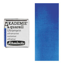 Akademie-Aquarellfarbe 1/2 Napf, Ultramarin