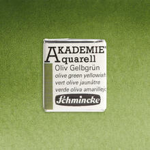 Akademie-Aquarellfarbe 1/2 Napf, Oliv Gelbgr�n