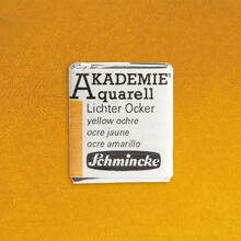 Akademie-Aquarellfarbe 1/2 Napf, Lichter Ocker