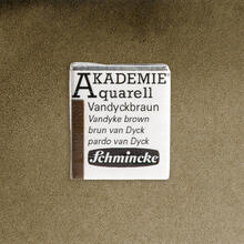 Akademie-Aquarellfarbe 1/2 Napf, Vandyckbraun