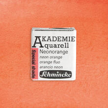 Akademie-Aquarellfarbe 1/2 Napf, Neonorange